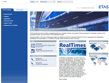 Tablet Screenshot of etas.com